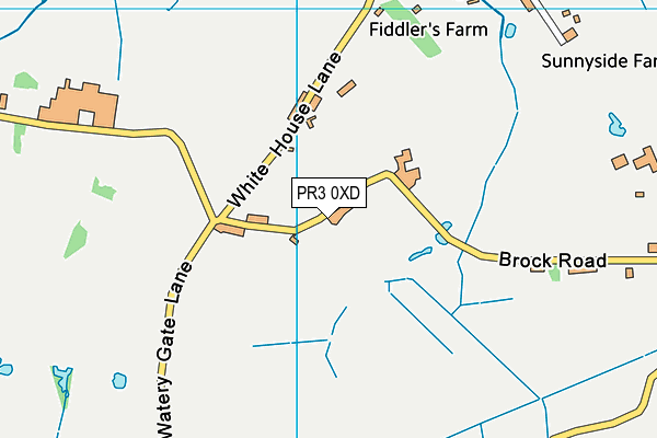 PR3 0XD map - OS VectorMap District (Ordnance Survey)