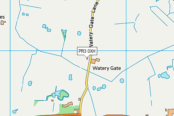 PR3 0XH map - OS VectorMap District (Ordnance Survey)
