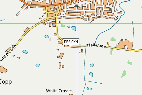 Great Eccleston Cricket Club map (PR3 0XN) - OS VectorMap District (Ordnance Survey)