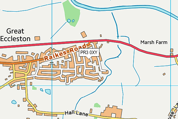 PR3 0XY map - OS VectorMap District (Ordnance Survey)