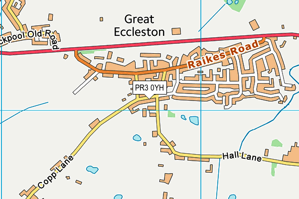 PR3 0YH map - OS VectorMap District (Ordnance Survey)