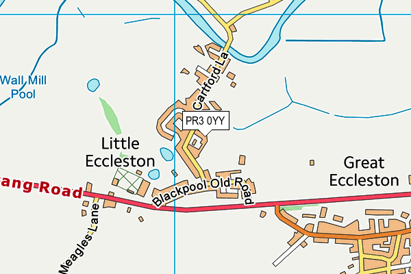 PR3 0YY map - OS VectorMap District (Ordnance Survey)