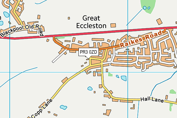 PR3 0ZD map - OS VectorMap District (Ordnance Survey)