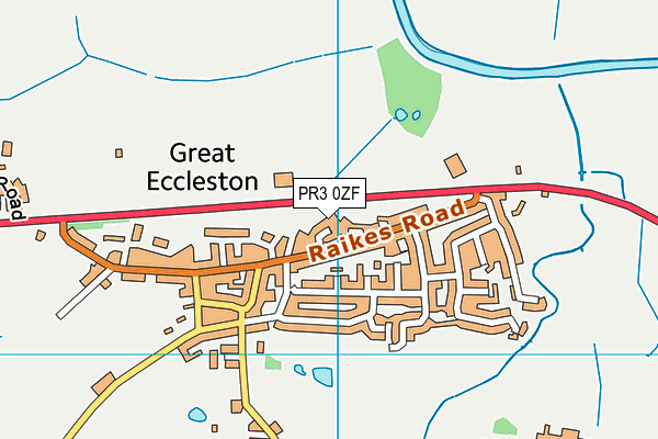 PR3 0ZF map - OS VectorMap District (Ordnance Survey)