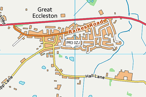 St Mary's Catholic Primary School, Great Eccleston map (PR3 0ZJ) - OS VectorMap District (Ordnance Survey)