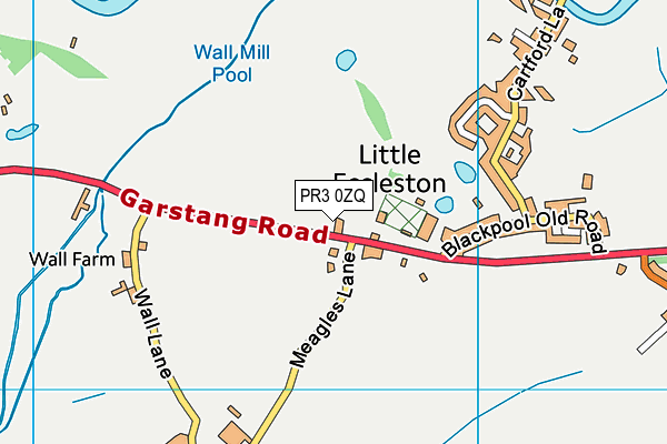 PR3 0ZQ map - OS VectorMap District (Ordnance Survey)