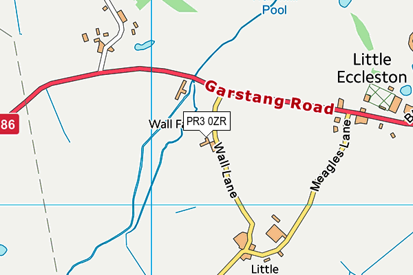 PR3 0ZR map - OS VectorMap District (Ordnance Survey)