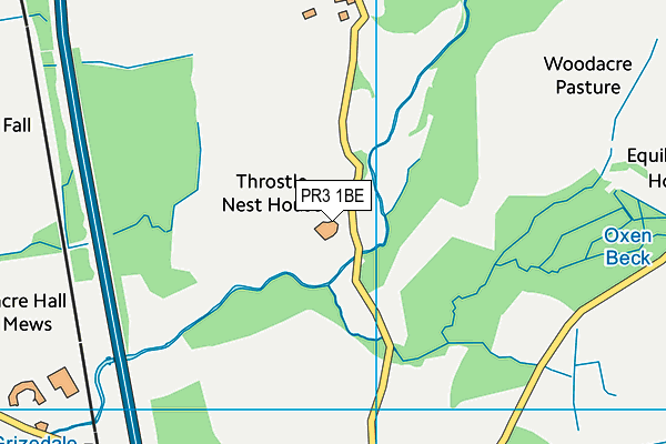 PR3 1BE map - OS VectorMap District (Ordnance Survey)
