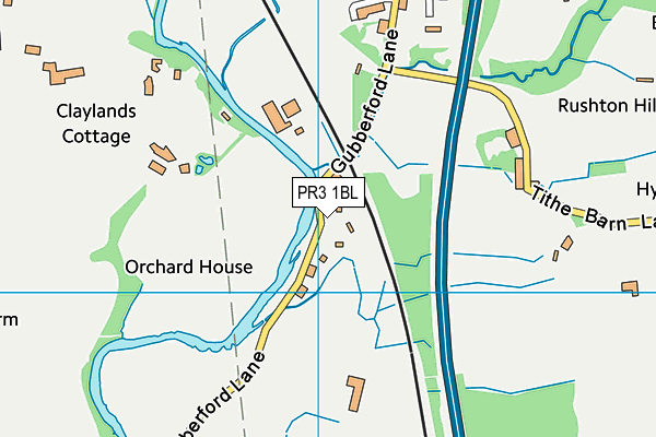 PR3 1BL map - OS VectorMap District (Ordnance Survey)