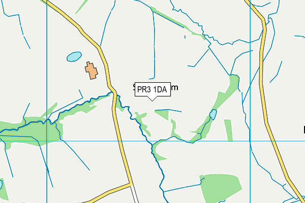 PR3 1DA map - OS VectorMap District (Ordnance Survey)