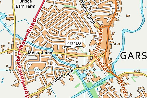 PR3 1EG map - OS VectorMap District (Ordnance Survey)