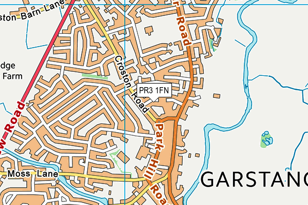 PR3 1FN map - OS VectorMap District (Ordnance Survey)