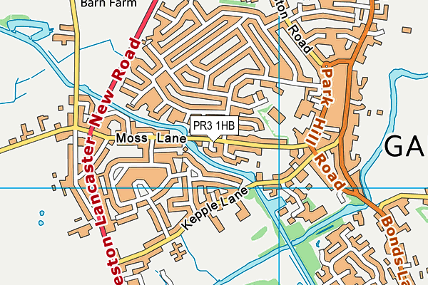 PR3 1HB map - OS VectorMap District (Ordnance Survey)