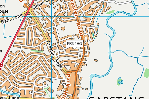 PR3 1HG map - OS VectorMap District (Ordnance Survey)