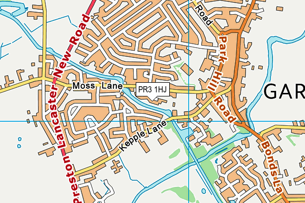 PR3 1HJ map - OS VectorMap District (Ordnance Survey)