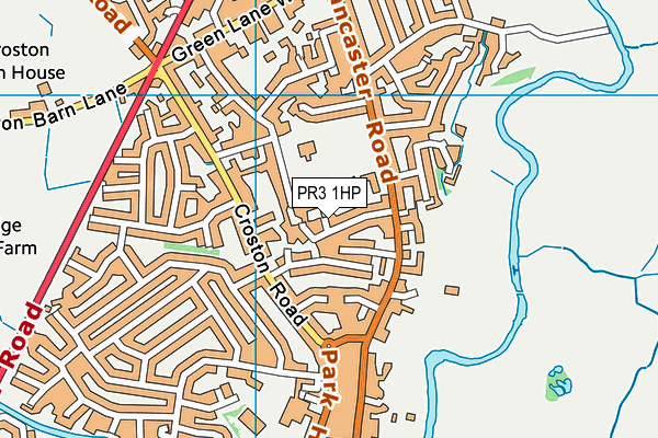 PR3 1HP map - OS VectorMap District (Ordnance Survey)