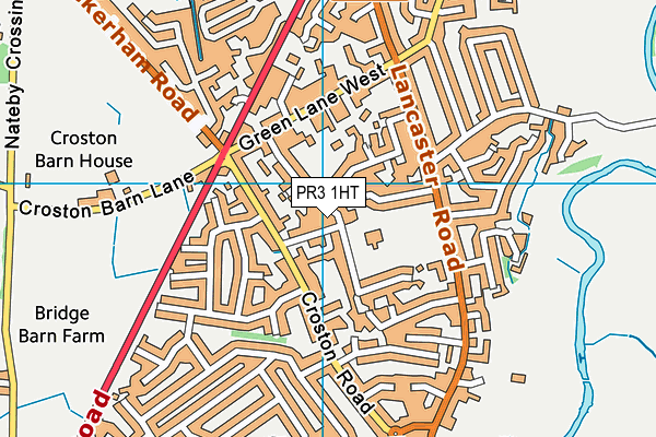 Ymca Garstang map (PR3 1HT) - OS VectorMap District (Ordnance Survey)