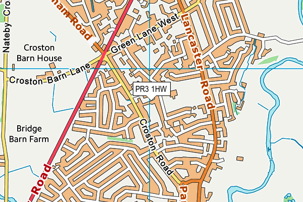 PR3 1HW map - OS VectorMap District (Ordnance Survey)