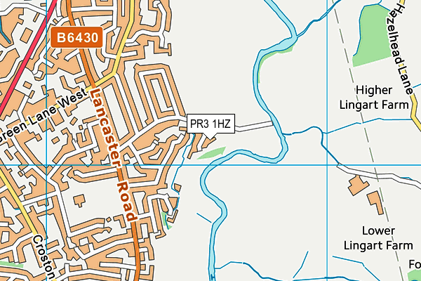 PR3 1HZ map - OS VectorMap District (Ordnance Survey)