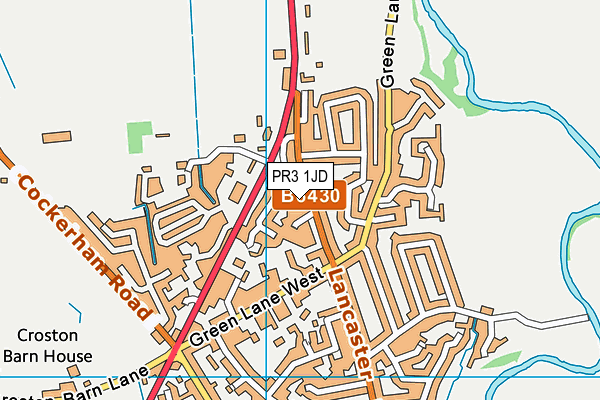 PR3 1JD map - OS VectorMap District (Ordnance Survey)