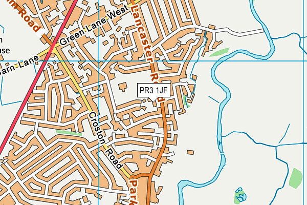 PR3 1JF map - OS VectorMap District (Ordnance Survey)