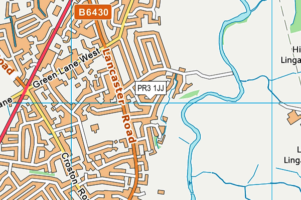 PR3 1JJ map - OS VectorMap District (Ordnance Survey)
