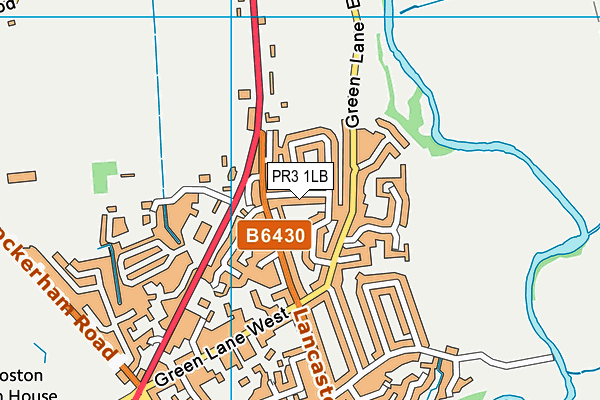 PR3 1LB map - OS VectorMap District (Ordnance Survey)