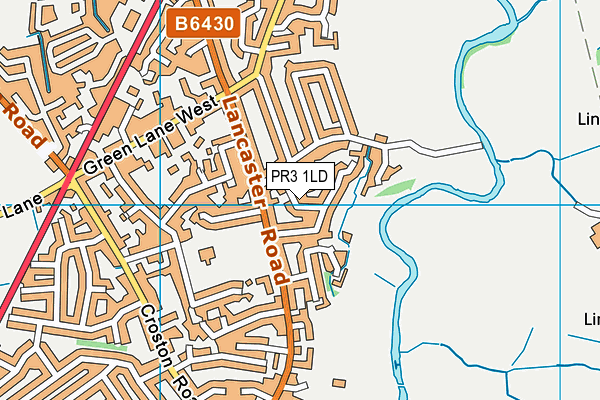 PR3 1LD map - OS VectorMap District (Ordnance Survey)