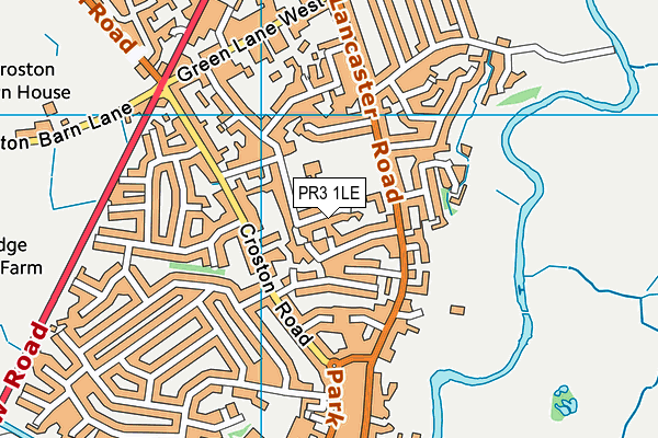 PR3 1LE map - OS VectorMap District (Ordnance Survey)