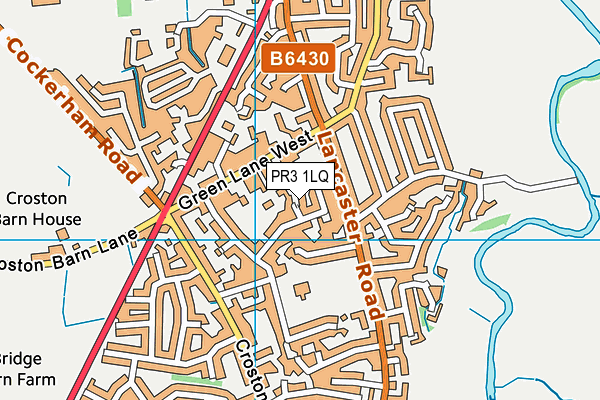 PR3 1LQ map - OS VectorMap District (Ordnance Survey)