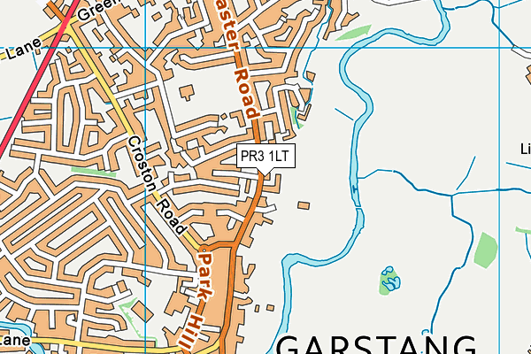 PR3 1LT map - OS VectorMap District (Ordnance Survey)