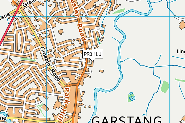PR3 1LU map - OS VectorMap District (Ordnance Survey)