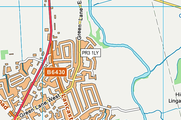 PR3 1LY map - OS VectorMap District (Ordnance Survey)