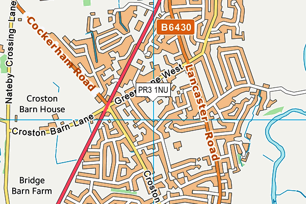 PR3 1NU map - OS VectorMap District (Ordnance Survey)