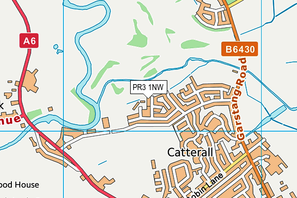 PR3 1NW map - OS VectorMap District (Ordnance Survey)