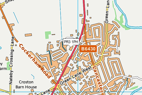 PR3 1PH map - OS VectorMap District (Ordnance Survey)