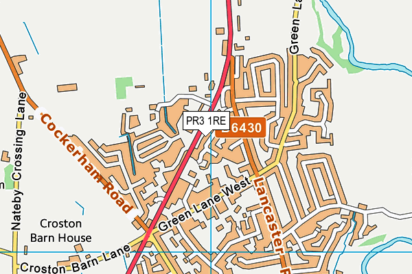 PR3 1RE map - OS VectorMap District (Ordnance Survey)