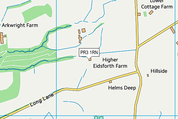 PR3 1RN map - OS VectorMap District (Ordnance Survey)
