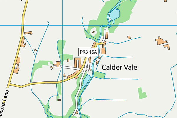 PR3 1SA map - OS VectorMap District (Ordnance Survey)
