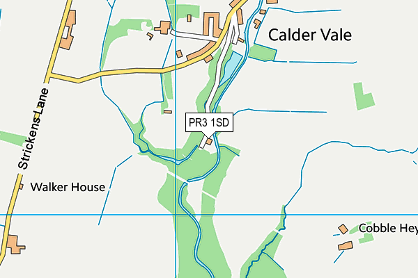 PR3 1SD map - OS VectorMap District (Ordnance Survey)