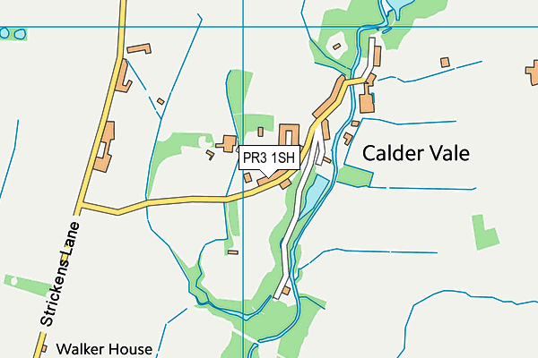 PR3 1SH map - OS VectorMap District (Ordnance Survey)