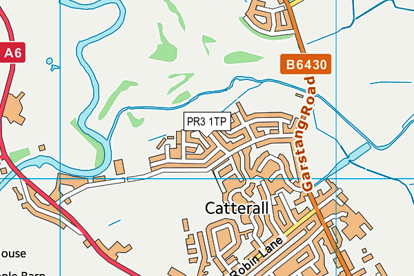 PR3 1TP map - OS VectorMap District (Ordnance Survey)