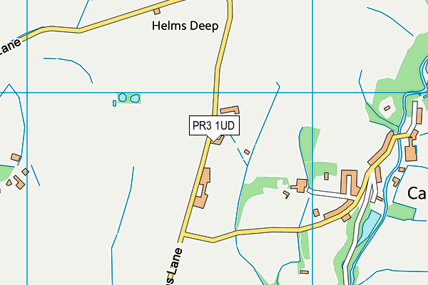 PR3 1UD map - OS VectorMap District (Ordnance Survey)