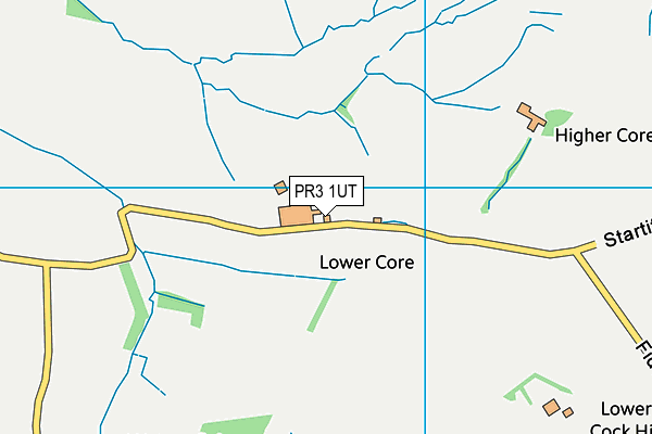 PR3 1UT map - OS VectorMap District (Ordnance Survey)