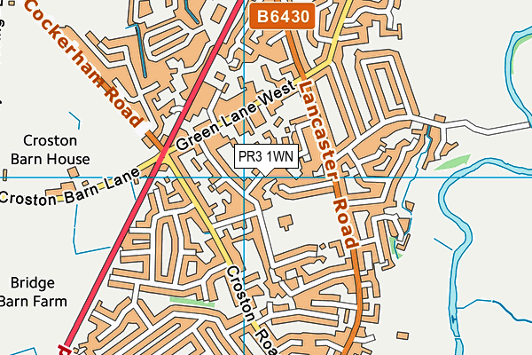 PR3 1WN map - OS VectorMap District (Ordnance Survey)