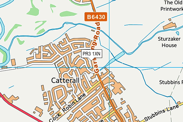 Queen Elizabeth Ii Playing Field (Catterall) map (PR3 1XN) - OS VectorMap District (Ordnance Survey)