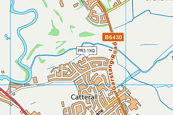 PR3 1XQ map - OS VectorMap District (Ordnance Survey)