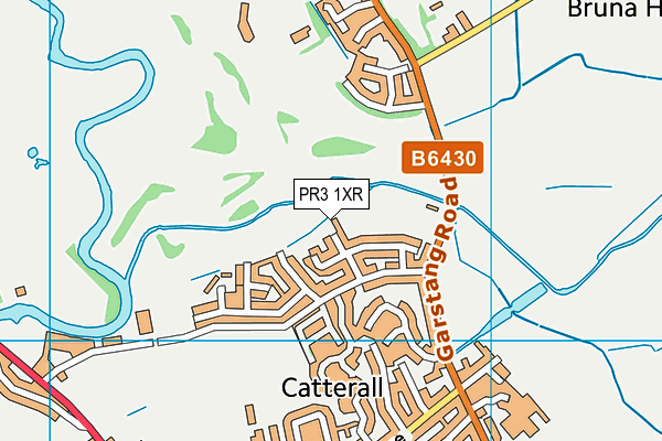 PR3 1XR map - OS VectorMap District (Ordnance Survey)