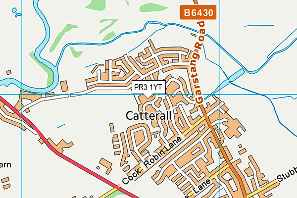 PR3 1YT map - OS VectorMap District (Ordnance Survey)