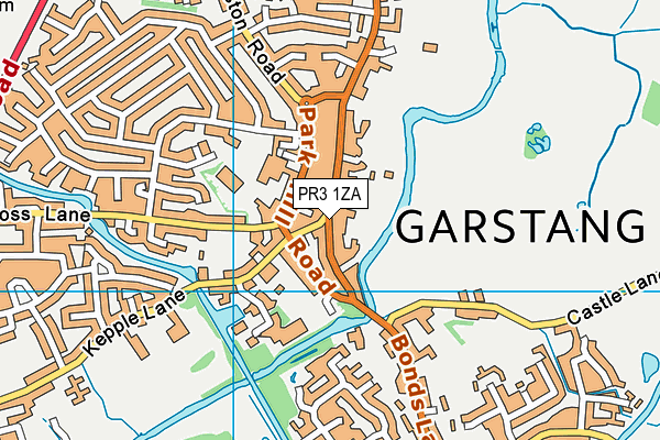 Map of GARSTANG TRAVEL LIMITED at district scale